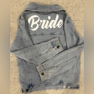 BRIDE show me your mumu denim jacket